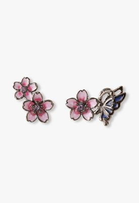 夜桜と蝶モチーフ ピアス SAMA1498 XV | ANNA SUI (Women
